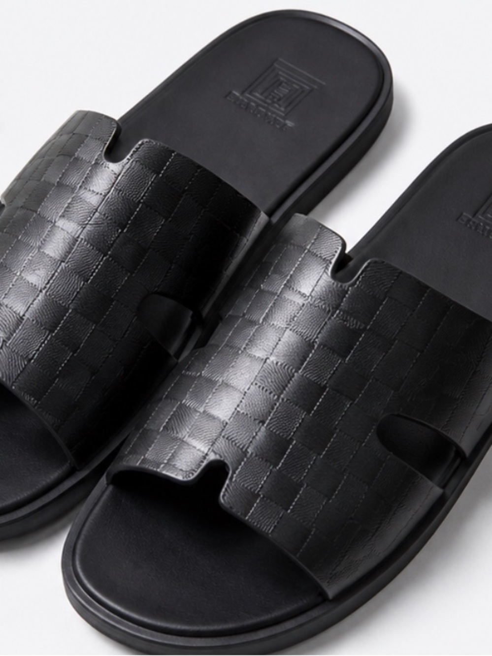 Men's Black Slide Sandals